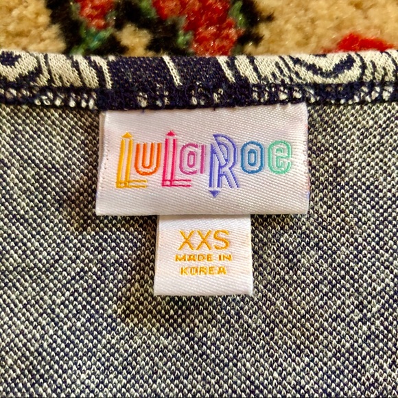 💙 Lularoe Nicole Dress - Peacock Pattern 💙 - Picture 5 of 7